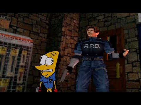 Taco-Man Plays Resident Evil 2 - Leon's Story (PS1)