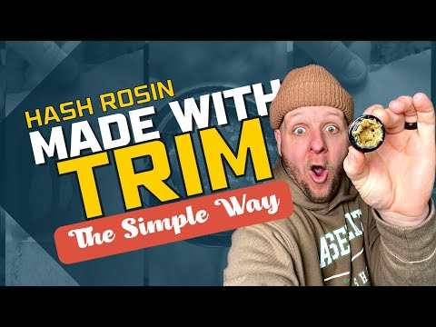 HOW TO MAKE HASH ROSIN : TURNING SHAKY TRIM INTO AWESOME HASH ROSIN !