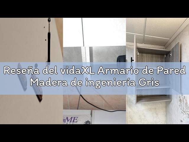 Vídeo relacionado con vidaXL Armario de Red con Almacenamiento Gris 53 x 45 x 45 cm Acero