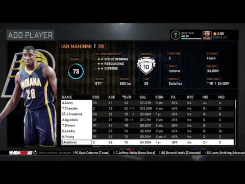 NBA 2K16 MyGM Pacers Episode 3!
