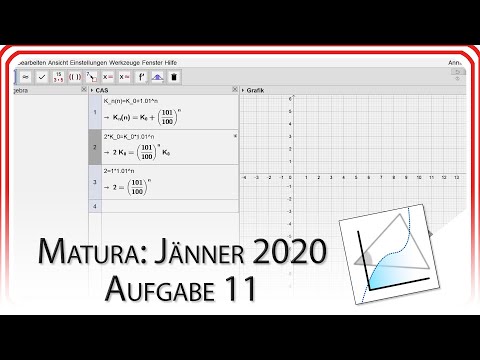 Matura 2020 Jänner: Aufgabe 11 - Verzinsung | Mathe EasyGoing