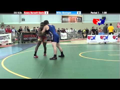 University Nat`ls FS  66 KG / 145.5 lbs: Kasey Burnett-Davis vs. Mike Nevinger