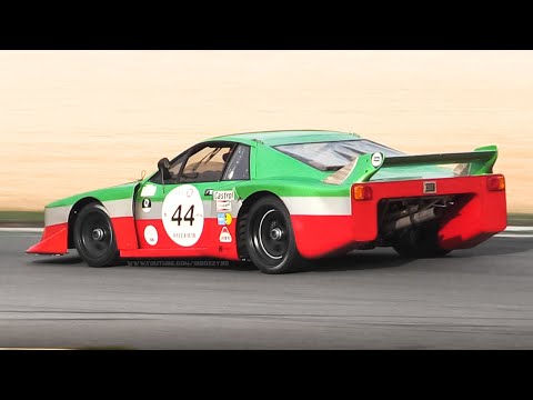 Lancia Beta Montecarlo Turbo Gr. 5 in Action! Sound, Accelerations & Flames