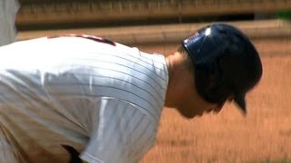 CLE@MIN: Mauer plates two with fourth hit of the game