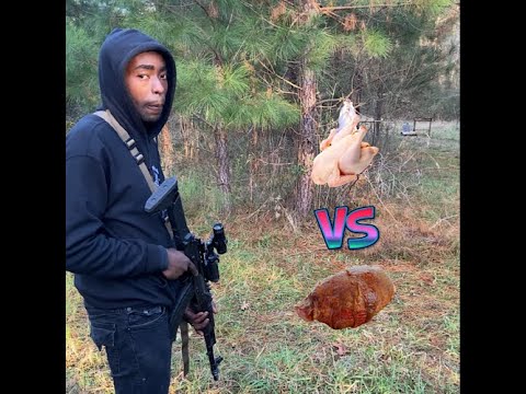 Frozen Ham Vs Thawed Turkey Ballistics Experiment!