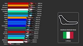 Formula 1 2021 standings but... it is by distance covered