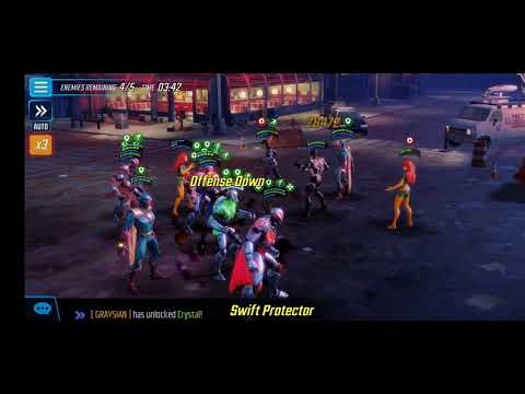 Arena - Fighting 346k Blackbolt/Yoyo/Phoenix/Ultron/Vision team! - Marvel Strike Force