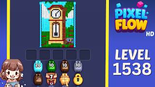 Pixel Flow Level 1538 Solution Walkthrough
