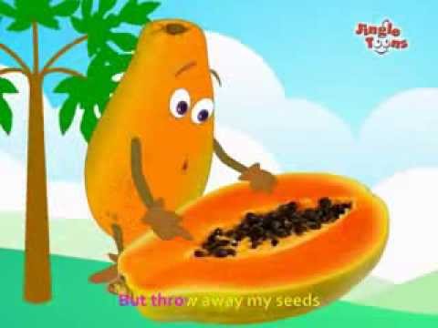 Fruit Rhymes - Papaya (English) for kids by Jingle Toons Nursary Rhymes Series (Animation)