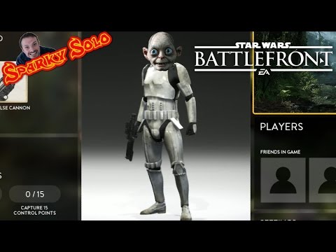Gollum as a Stormtrooper - Star Wars Battlefront PC - Sparky Solo
