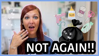 🤯THIS IS WHY I STOPPED BUYING CRAFT SUPPLIES! CRAFT ROOM CLEAN AND ORGANIZE!