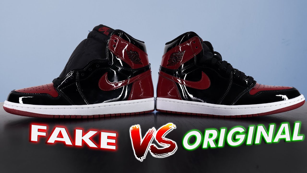 Watch Jordan 1 Patent Bred Orginal vs Fake ¿Cuales son las diferencias Now Jordan 1 Patent Bred Orginal vs Fake ¿Cuales son las diferencias