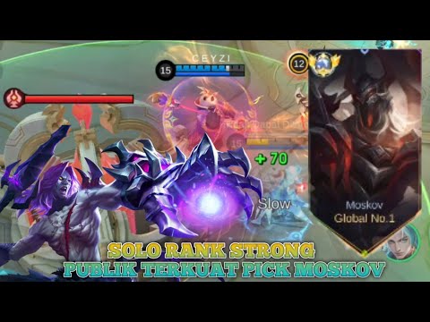 SOLO RANK MOSKOV NO DEATH ❗ MOSKOV MASIH BISA BERSAING LAWAN GOLD LANE LAIN ❓ - Mobile Legends #mlbb
