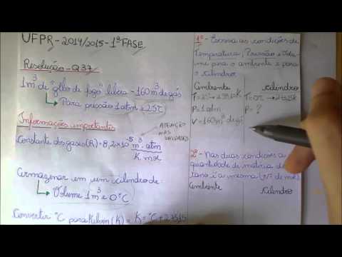 Questão 37 - UFPR 2014/2015 - Química