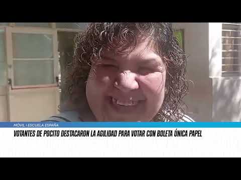 Votantes de Pocito destacaron la agilidad para votar con boleta única papel