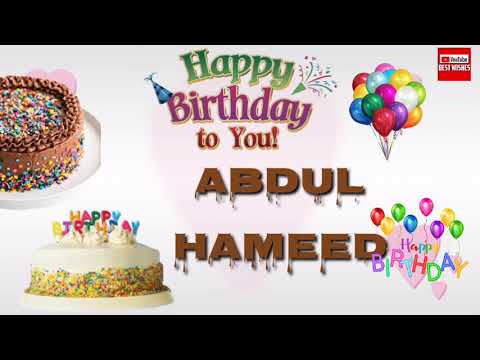 Happy Birthday Abdul Hameed _||_Best_Wishes_||