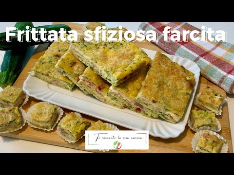 FRITTATA DI ZUCCHINE FARCITA | Cottura al forno, soffice e sfiziosa