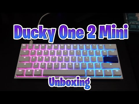 Ducky One 2 Mini - Pure White Unboxing w/ Sound Test! (Cherry MX Silent Red)