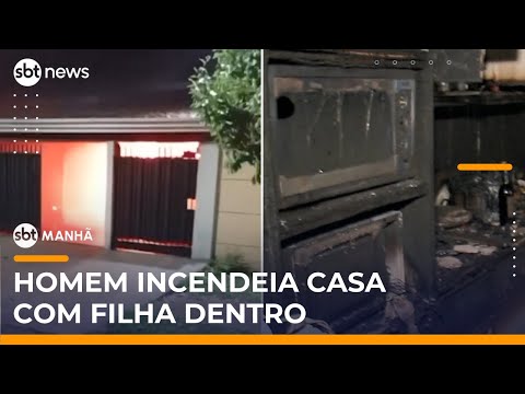 Homem incendeia casa com a filha dentro após ordem judicial para sair do imóvel