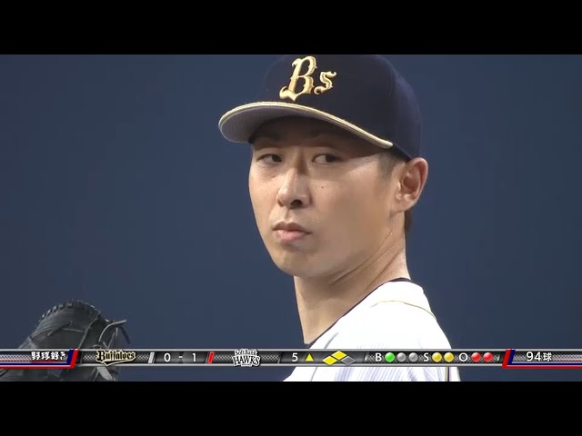 【5回表】ピンチでホークス・松田を手玉に取るバファローズ・金子千尋のスライダー 2015/8/18 Bs-H