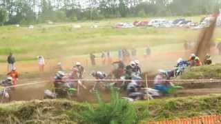 Start motocross Nowogard-crash,fail