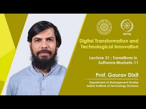 Digital Transformation and Technological Innovation Promo Video by Prof Gaurav Dixit IIT Roorkee