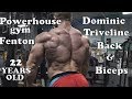 BodyBuilder Dominic Triveline 22 Yrs Old 215lbs How He Trains Back And Biceps Hits Poses