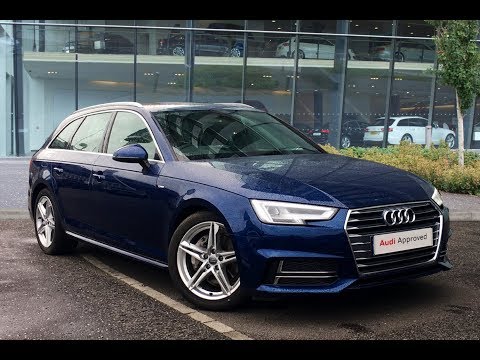 DK17NUE AUDI A4 AVANT TDI S LINE BLUE 2017, West London Audi