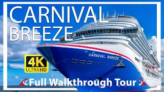Carnival Breeze | Full Walkthrough Ship Tour & Review | New 2023 Tour | All Areas in 4k Ultra HD