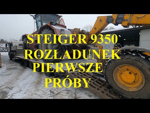Case IH STEIGER 9350 unloading. First tests and inspection. New parts arrived. Worrying final drive.
