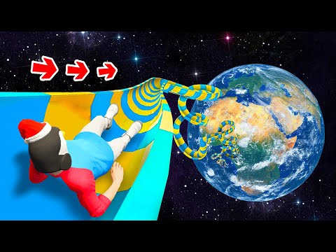 GIANT WATERSLIDE From SPACE In GTA 5!