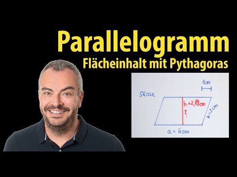 Parallelogram - Calculate area using the Pythagorean theorem