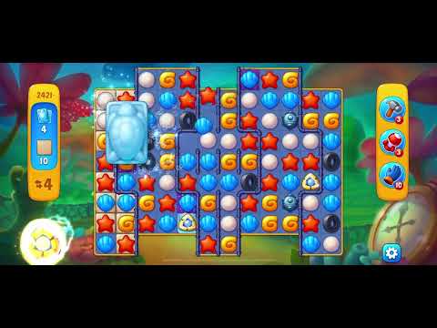 Fishdom 2421 - Super Hard Level (14 Moves)