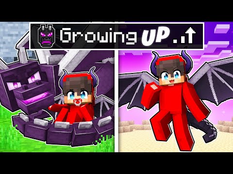 Cash - GROWING UP as a DRAGON In Minecraft!