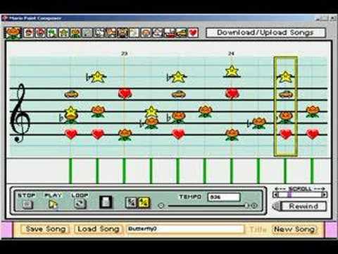 Butterfly - DDR - Mario Paint Composer