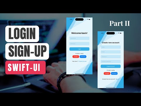 SwiftUI : Login- Signup UI Screen Part 2 | iOS | Custom Reusable TextField & Views
