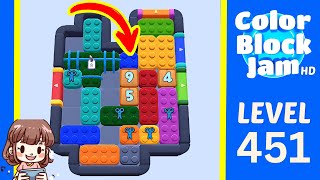 Solution du Niveau 451 de Color Block Jam