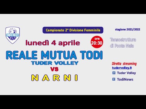 Seconda Divisione Femminile girone C-  REALE MUTUA TODI TUDER VOLLEY vs ASD NARNIA 2014