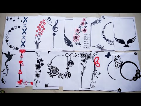 20 Project Border Designs || Front Page Design for Project, Assignment, Note book || Border Design