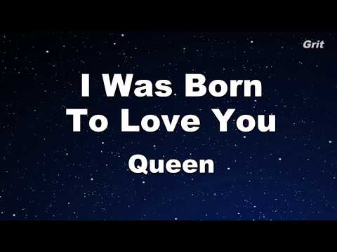 I Was Born To Love You - Queen  Karaoke【Guide Melody】