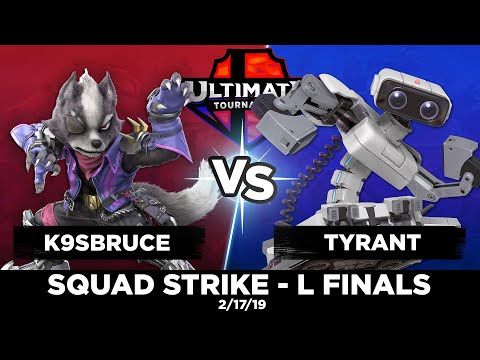 k9sbruce vs Tyrant - Squad Strike - Losers Finals - February Smash Ultimate Tournament