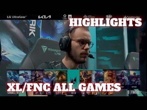 XL vs FNC - All Games (Bo5) Highlights | Semi Final LEC Summer 2023 Playoffs | Excel vs Fnatic