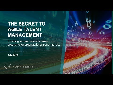 The Secret to Agile Talent Management - Webinar Recording