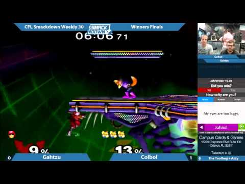 CFL Smackdown 30 - Winners Finals - Gahtzu vs SS | Colbol
