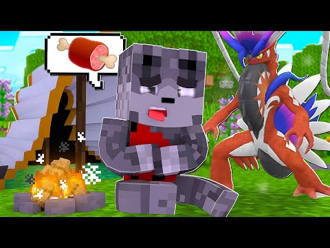 Minecraft : Primitivo Pokémon #1 - ESSE É O NOVO POKEMON INICIAL PARADOXO DO PASSADO DO PIXELMON!