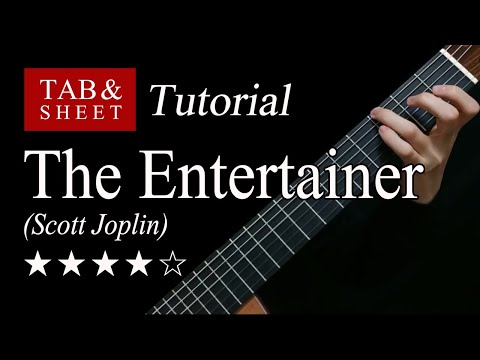 The Entertainer - Guitar Lesson + TAB