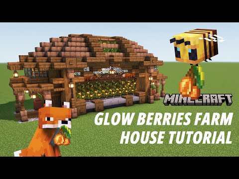 Glow Berries Farm House Tutorial [Aesthetic Farm] [Java Edition]