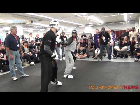 Greg Betlach vs Leon Jefferson Men's Sparring at New England Open 2012