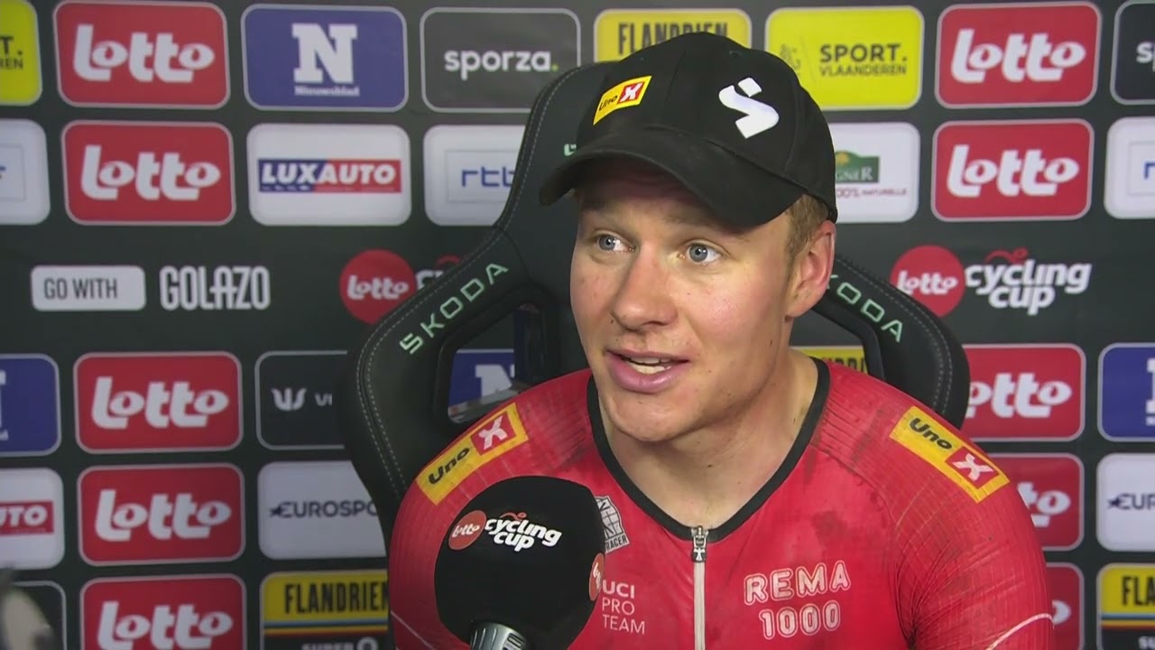Lotto Cycling Cup 2024 - Duracell Dwars door het Hageland - Interview Jonas Abrahamsen