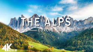 FLYING OVER ALPS (4K UHD) - Relaxing Music Along With Beautiful Nature Videos - 4K Video HD